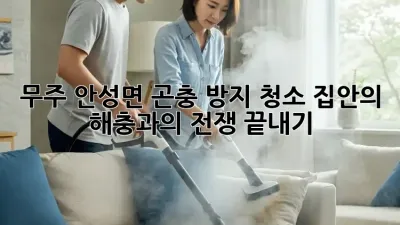 무주 안성면 곤충 방지 청소: 집안의 해충과의 전쟁 끝내기!